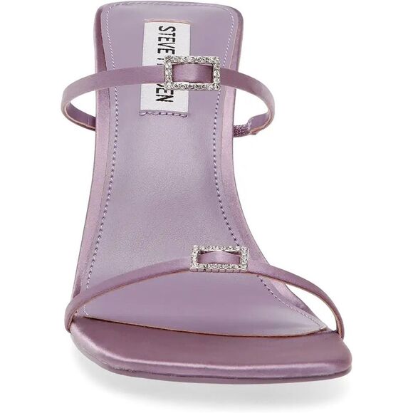 Steve Madden Purple sz 8.5 Aislinn Stiletto Heeled Sandal Formal Jeweled Sparkle - Picture 11 of 11